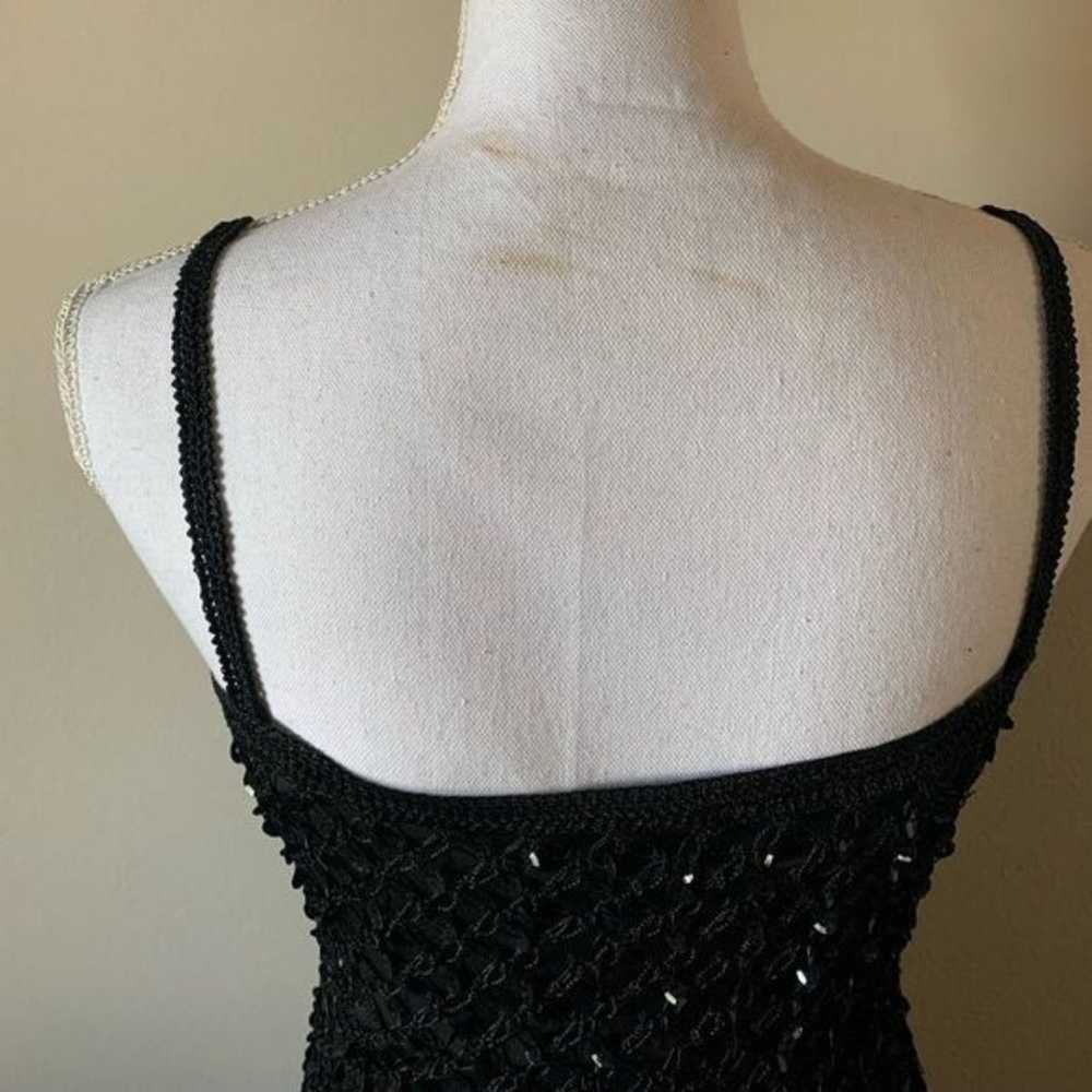Beautiful sequin dress. Vintage. Black. Small - image 4