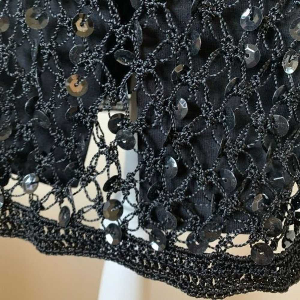 Beautiful sequin dress. Vintage. Black. Small - image 6