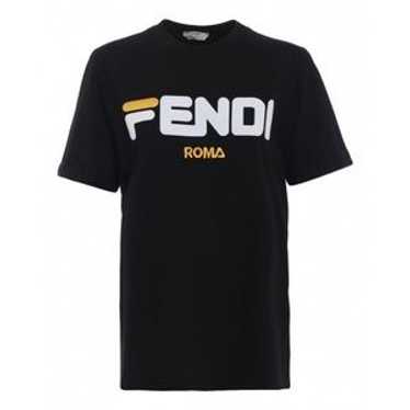 FENDI FILAコラボ　Tシャツ FENDI x Fila Collaboration Special Edition T-shirt In Black