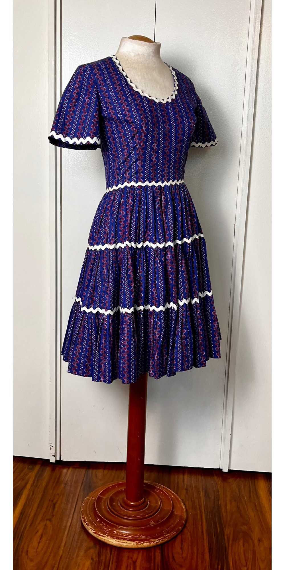 Vintage 1980's "Home-sewn" Square Dancing Dress i… - image 10