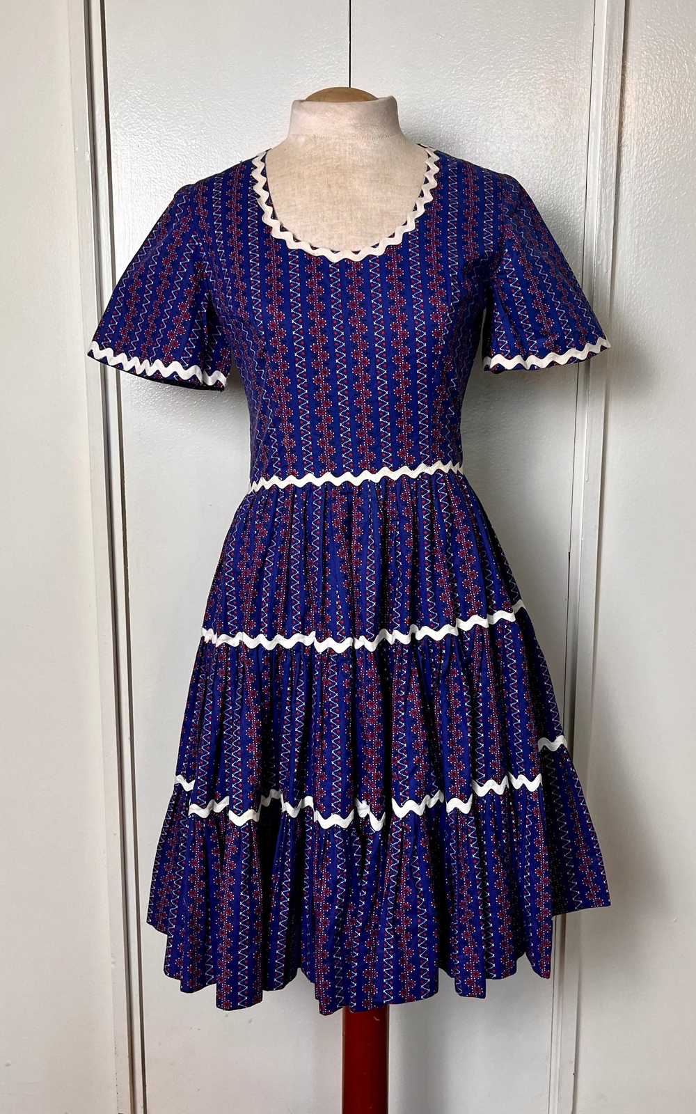 Vintage 1980's "Home-sewn" Square Dancing Dress i… - image 3