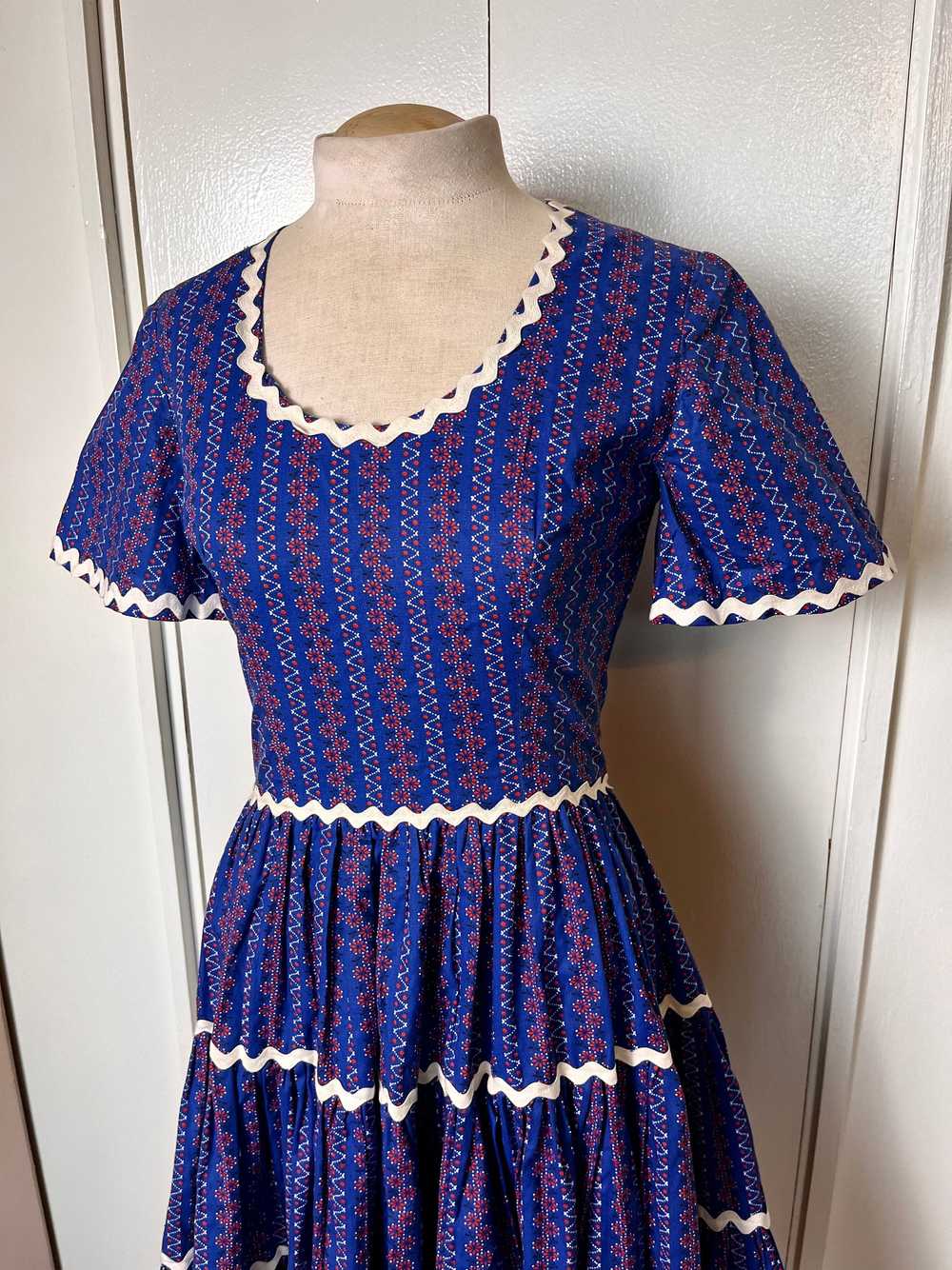 Vintage 1980's "Home-sewn" Square Dancing Dress i… - image 5