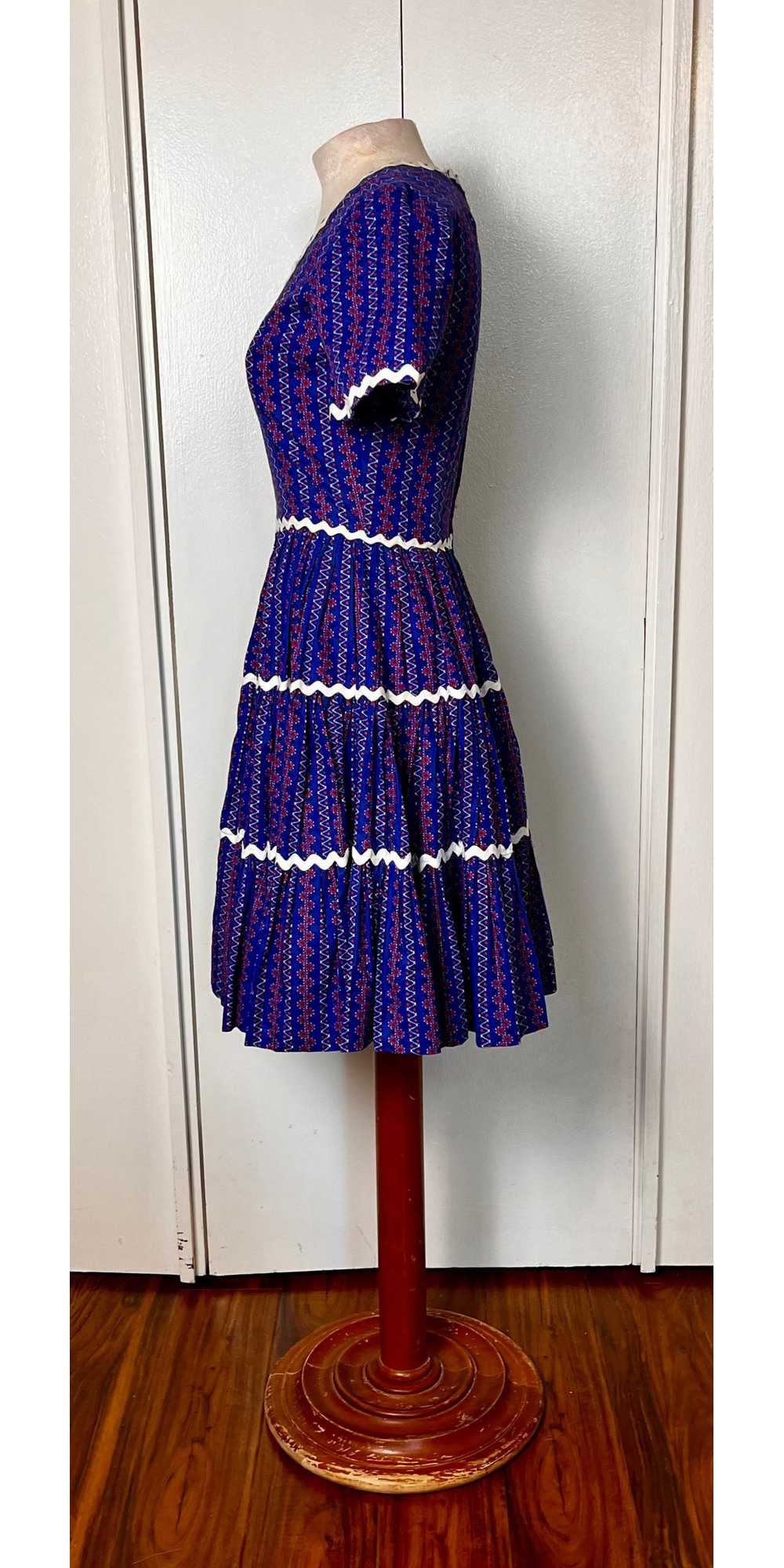 Vintage 1980's "Home-sewn" Square Dancing Dress i… - image 8