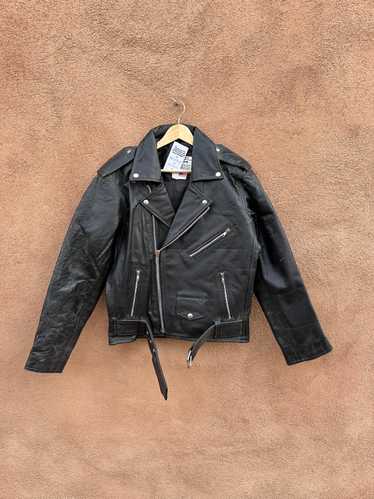 Addis Fashions Leather Biker Jacket - 38 - as is (