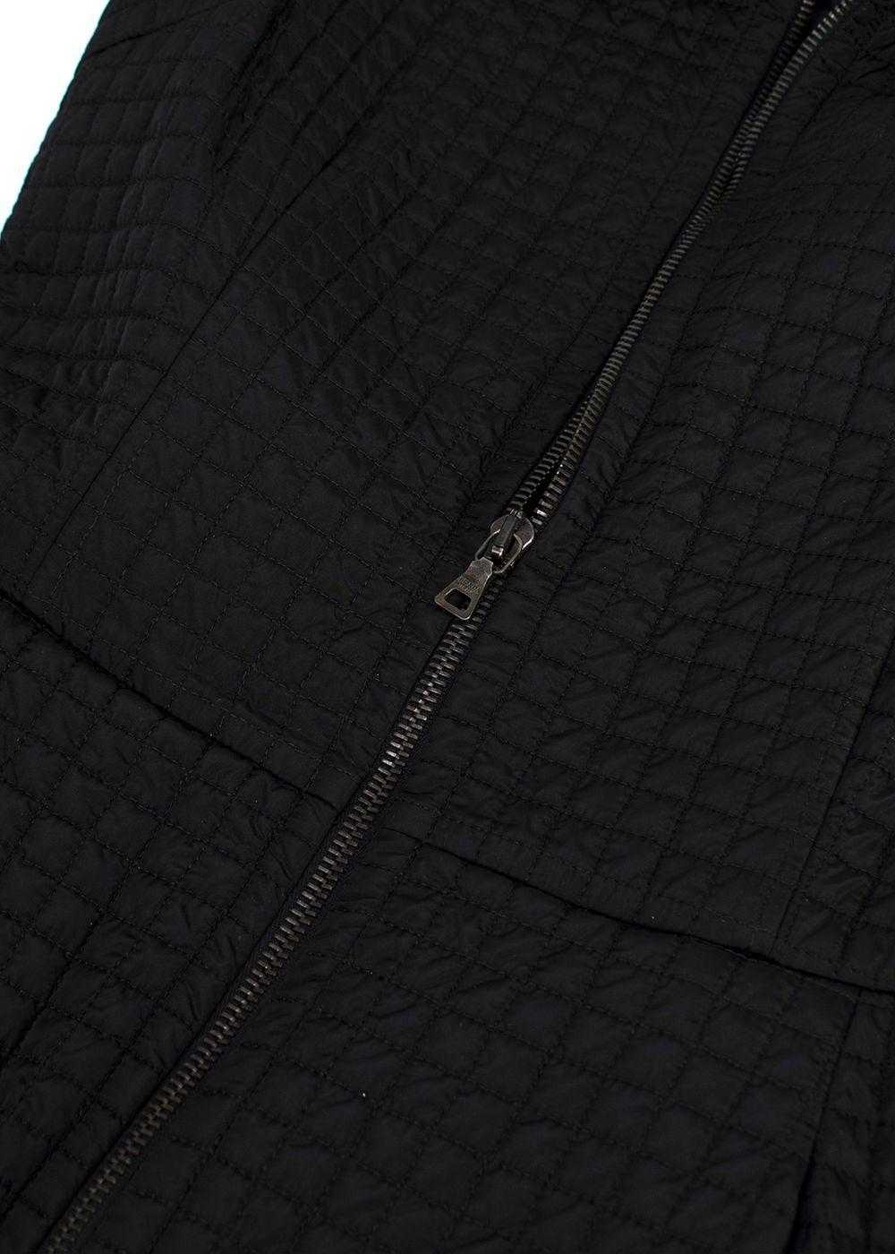 Managed by hewi Prada Black Quilted Nylon Belted … - image 5