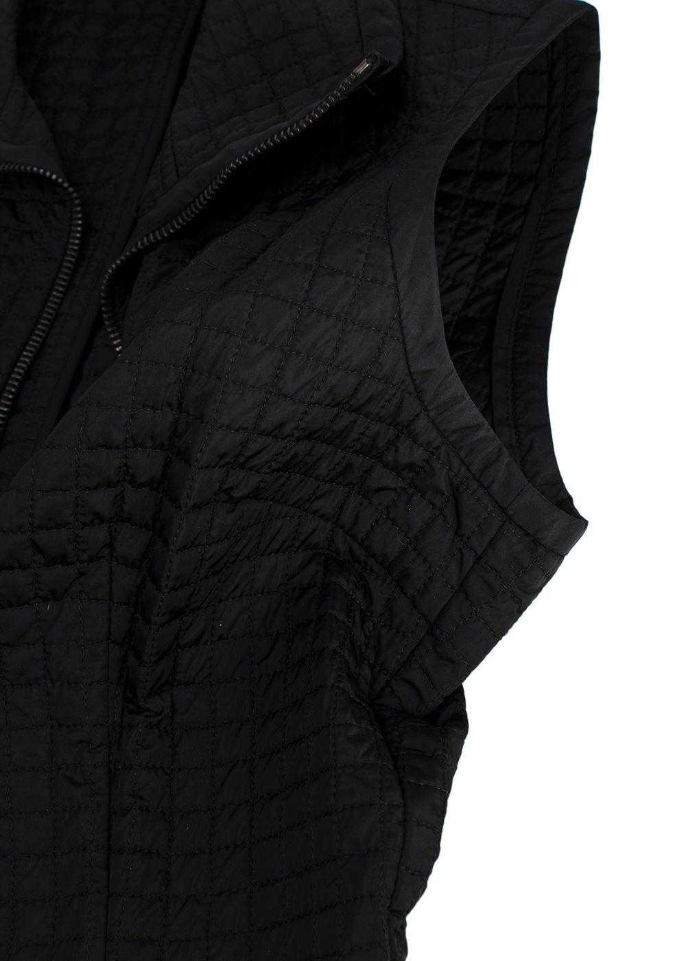 Managed by hewi Prada Black Quilted Nylon Belted … - image 6