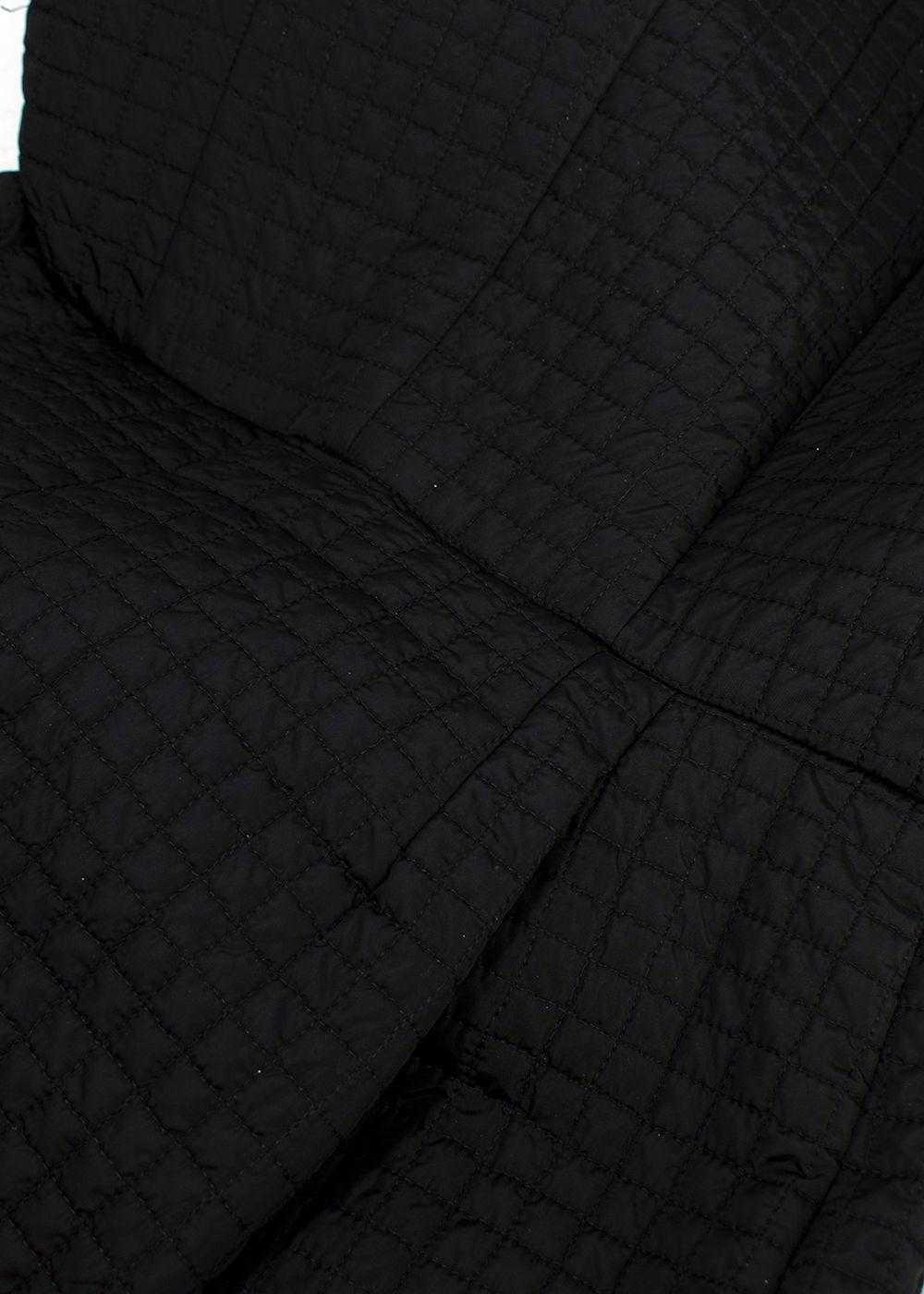 Managed by hewi Prada Black Quilted Nylon Belted … - image 8