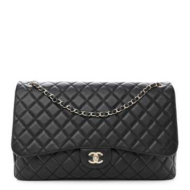 CHANEL Calfskin Quilted Small XXL Travel Flap Bag… - image 1