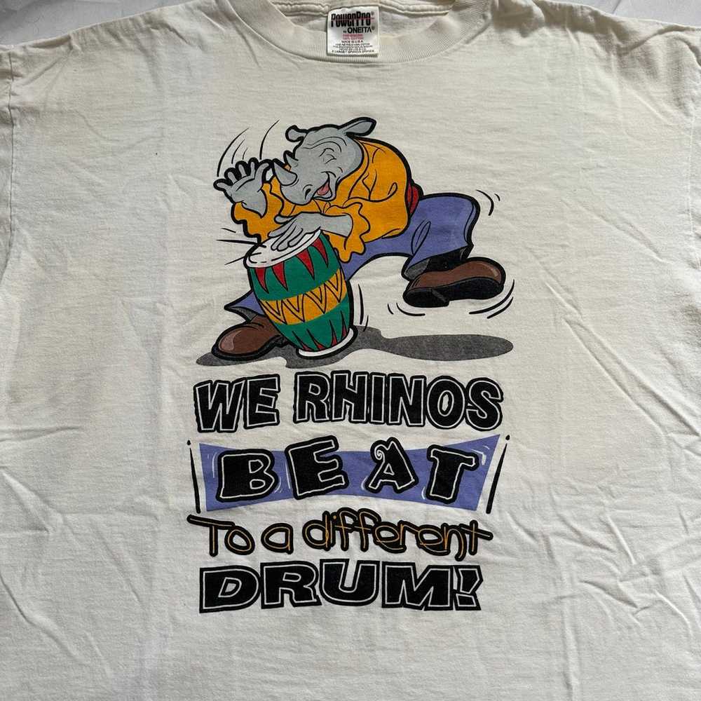 Vintage 1990s Rhinoceros t shirt XL - image 1