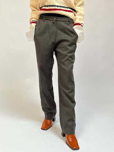 Vintage Dries van Noten Wool Trousers - Brown