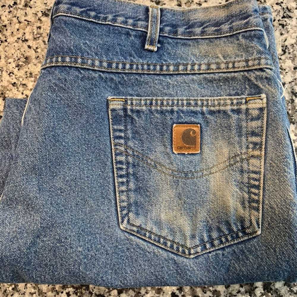 Vintage Carhartt Jeans Men's Loose Fit Cotton Den… - image 2