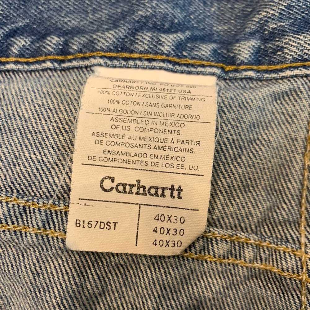 Vintage Carhartt Jeans Men's Loose Fit Cotton Den… - image 7