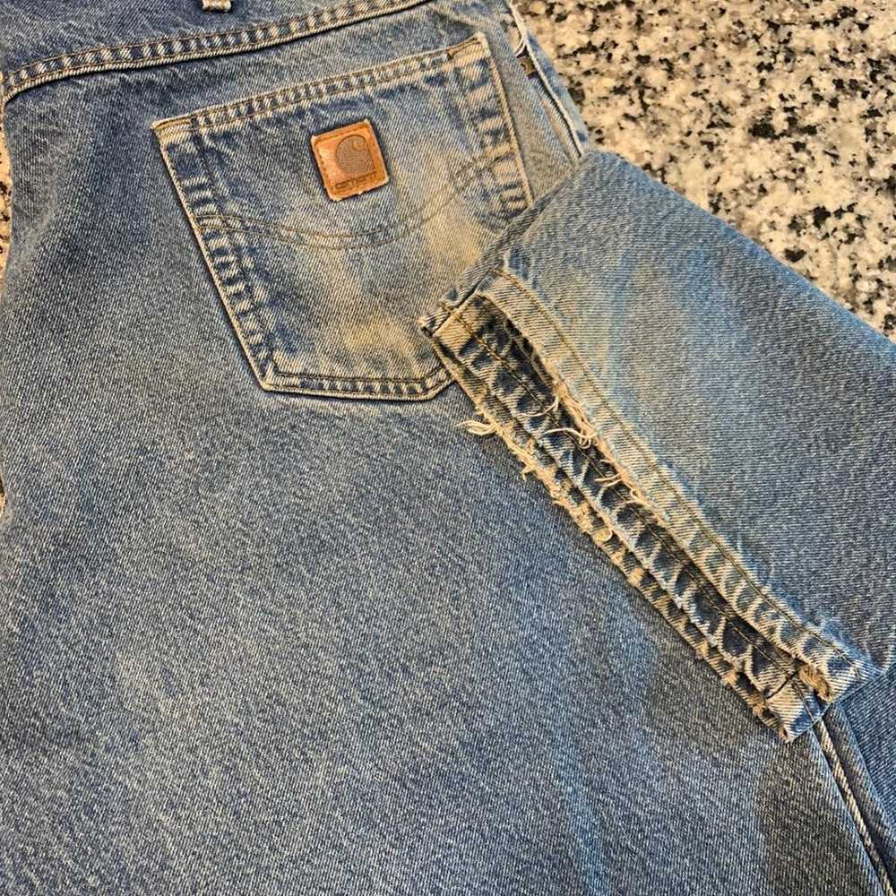 Vintage Carhartt Jeans Men's Loose Fit Cotton Den… - image 8