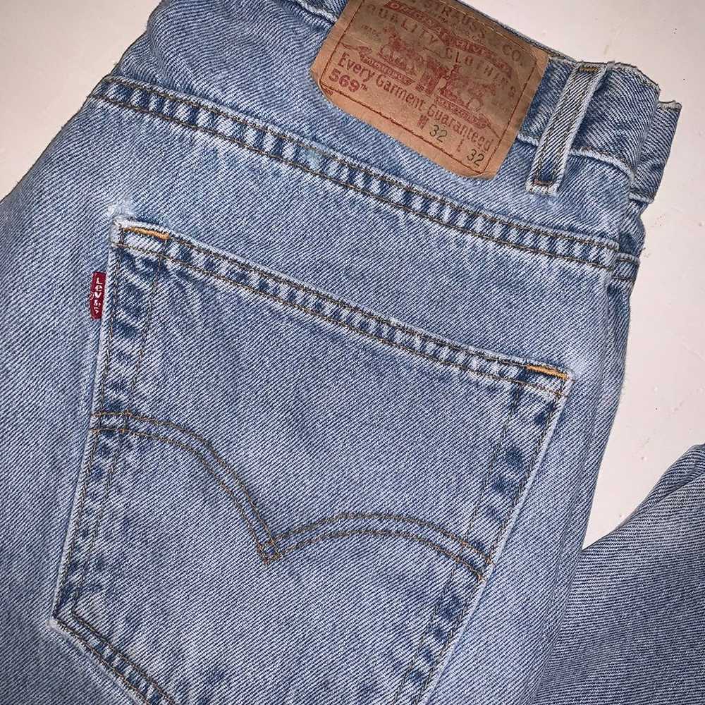 Levi's Vintage 569 Loose Straight Leg Blue Jeans … - image 2