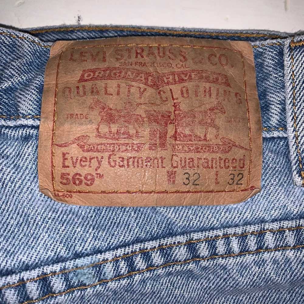 Levi's Vintage 569 Loose Straight Leg Blue Jeans … - image 3