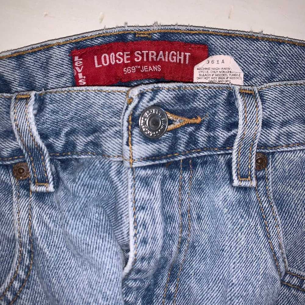 Levi's Vintage 569 Loose Straight Leg Blue Jeans … - image 5