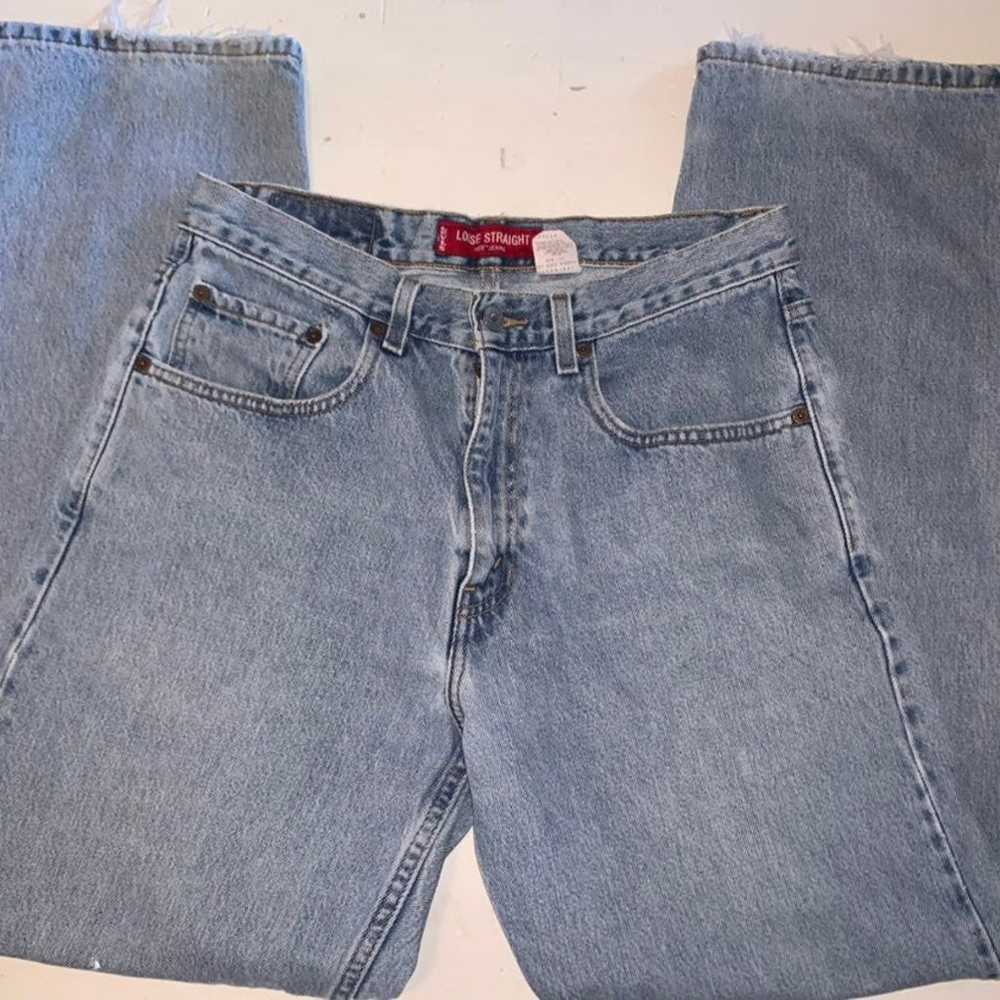Levi's Vintage 569 Loose Straight Leg Blue Jeans … - image 7