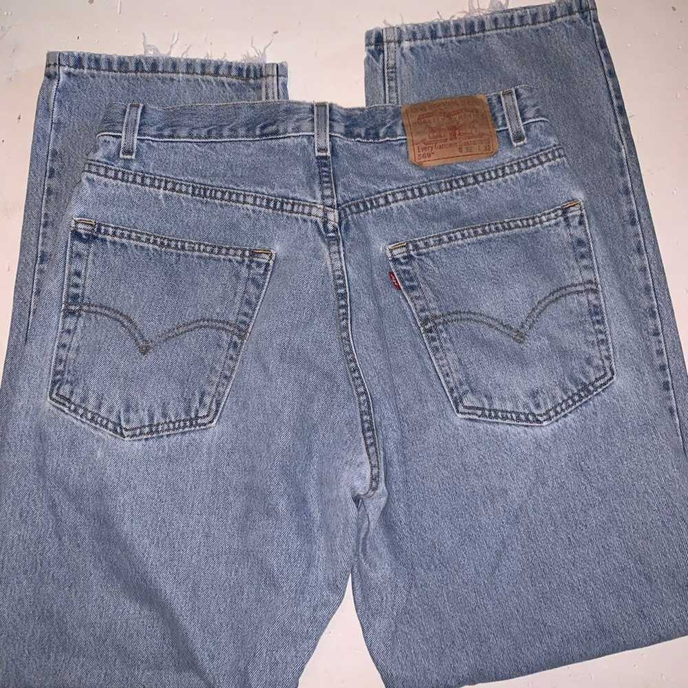 Levi's Vintage 569 Loose Straight Leg Blue Jeans … - image 8