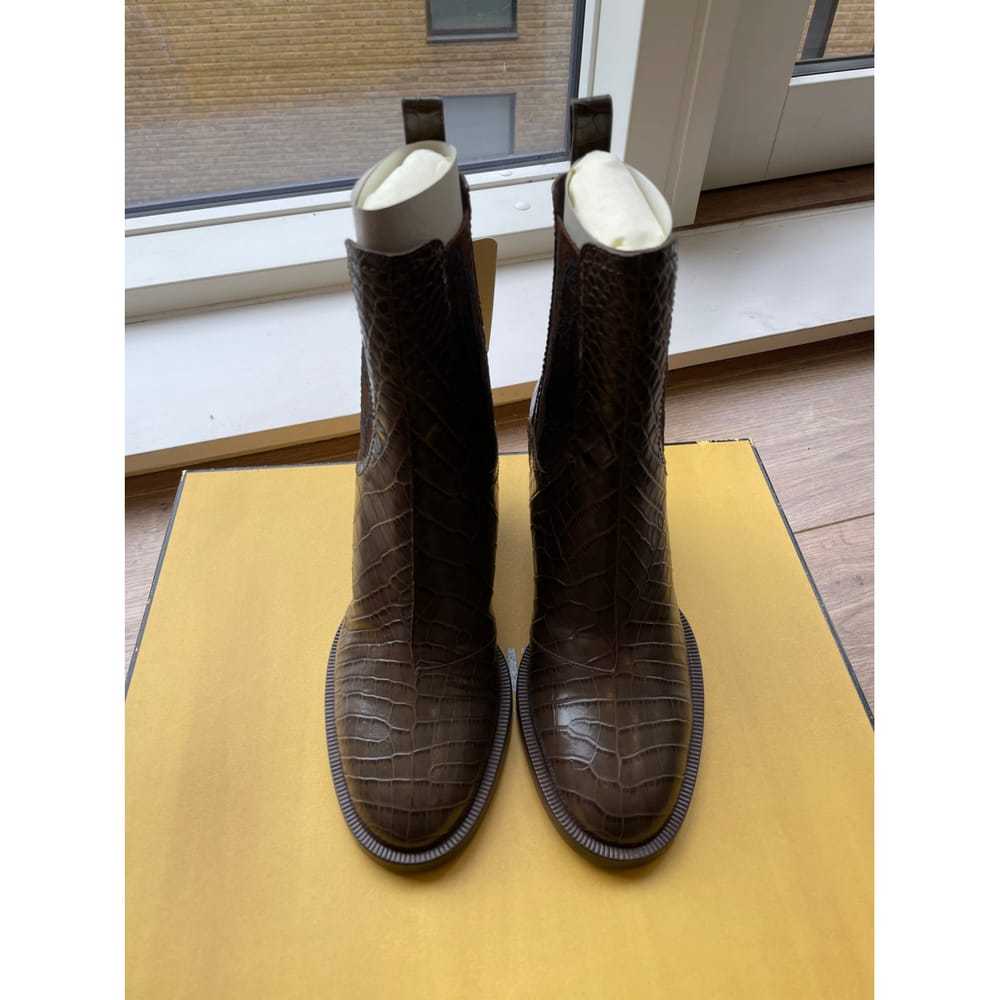 Fendi Leather cowboy boots - image 2