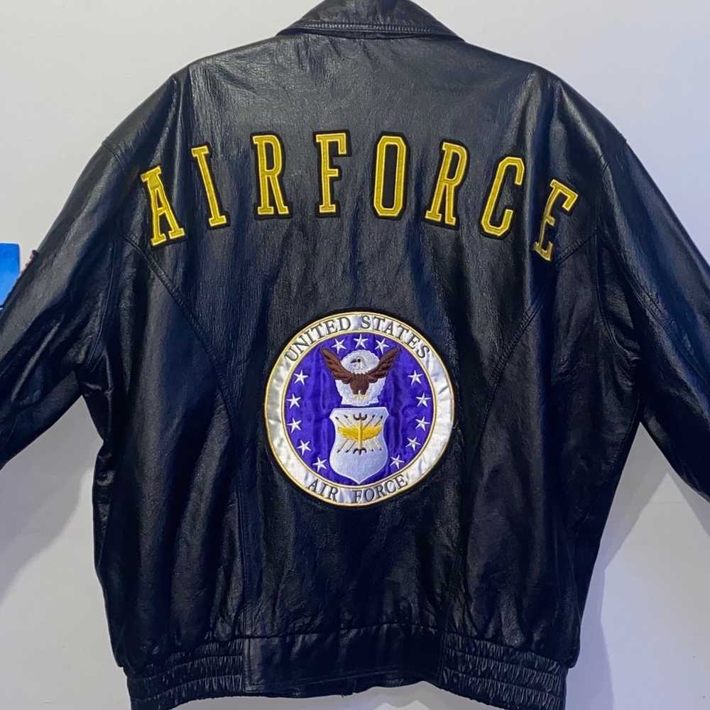 Vtg USA Leather ‘United States Air Force’ Leather… - image 10