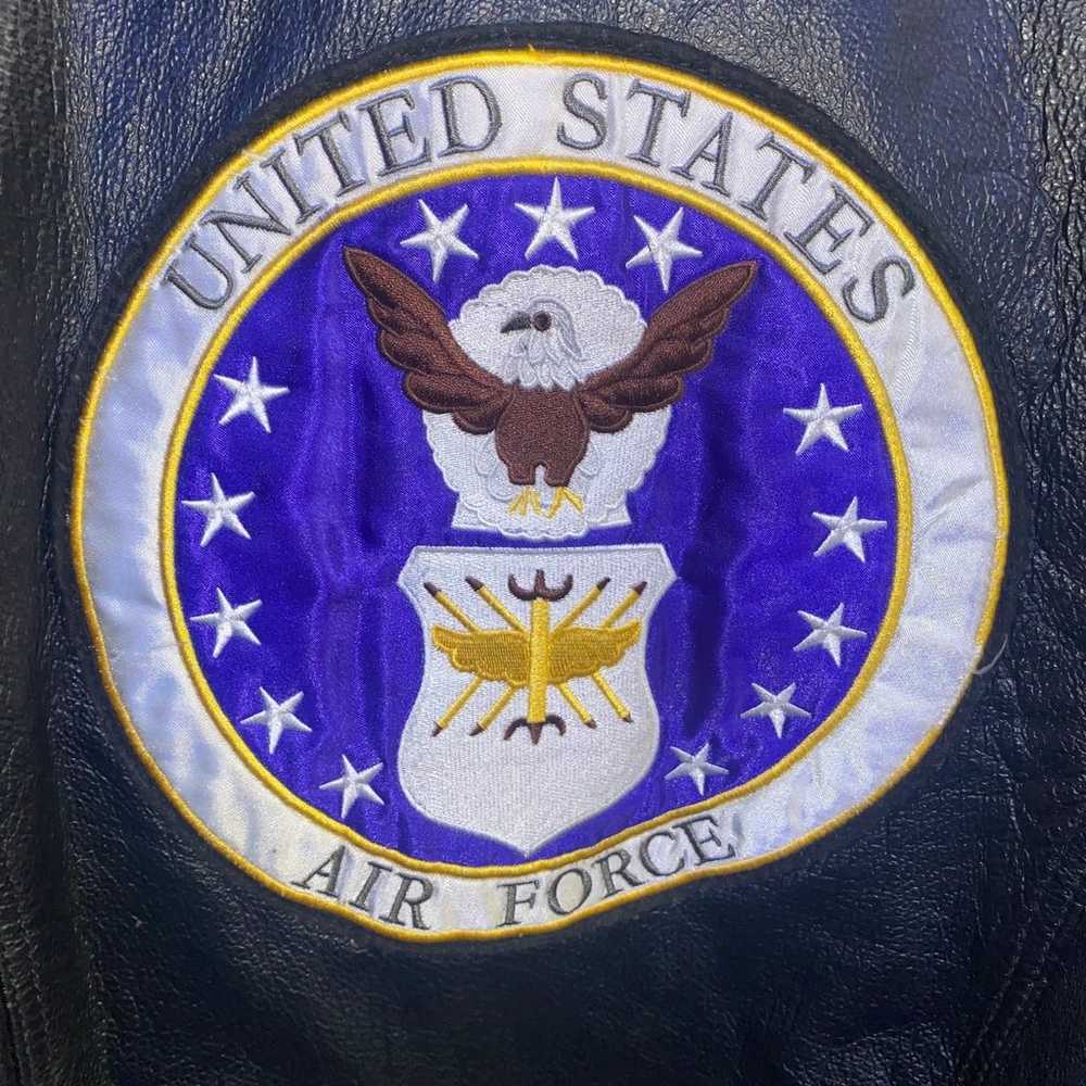 Vtg USA Leather ‘United States Air Force’ Leather… - image 11