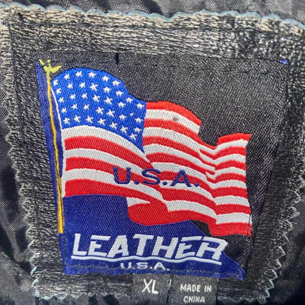 Vtg USA Leather ‘United States Air Force’ Leather… - image 2