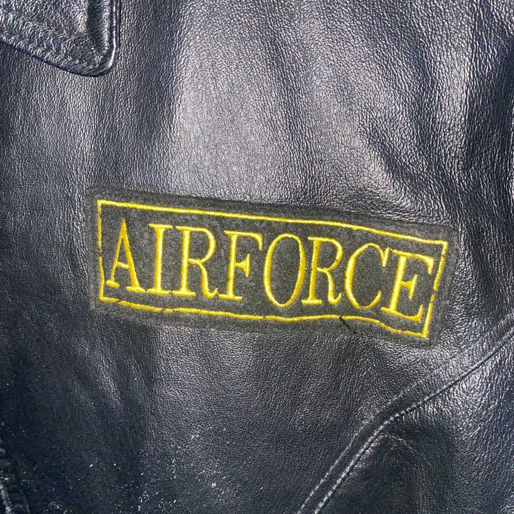 Vtg USA Leather ‘United States Air Force’ Leather… - image 4