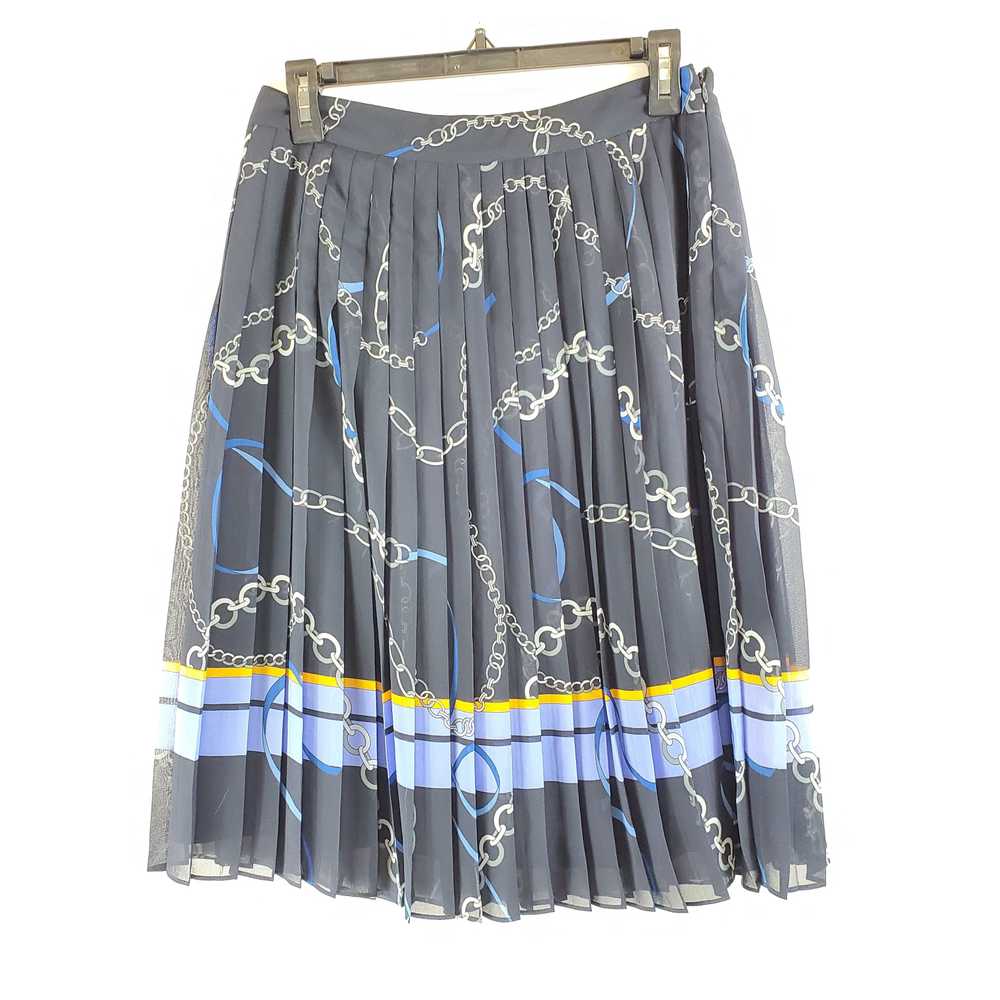 Ann Taylor Women Blue Pleated Skirt Sz 4 NWT - image 2
