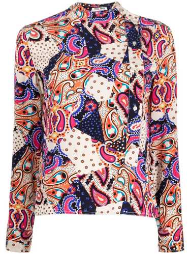 Miu Miu Pre-Owned 2010s paisley-print silk blouse 