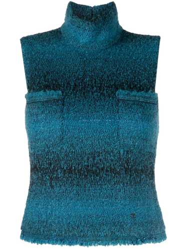 CHANEL Pre-Owned 2002 gradient sleeveless knitted… - image 1