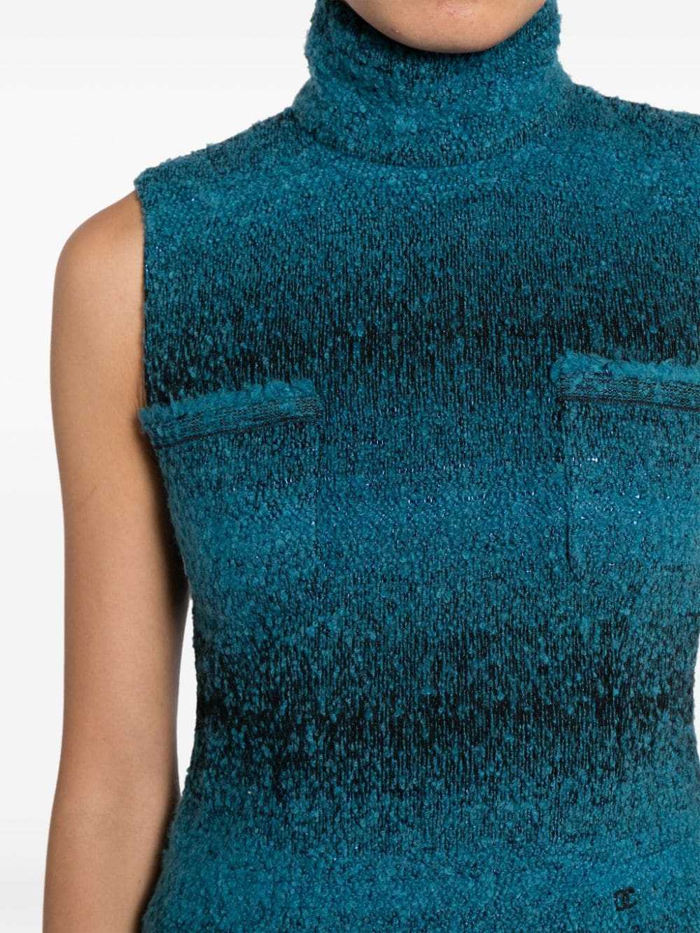 CHANEL Pre-Owned 2002 gradient sleeveless knitted… - image 5