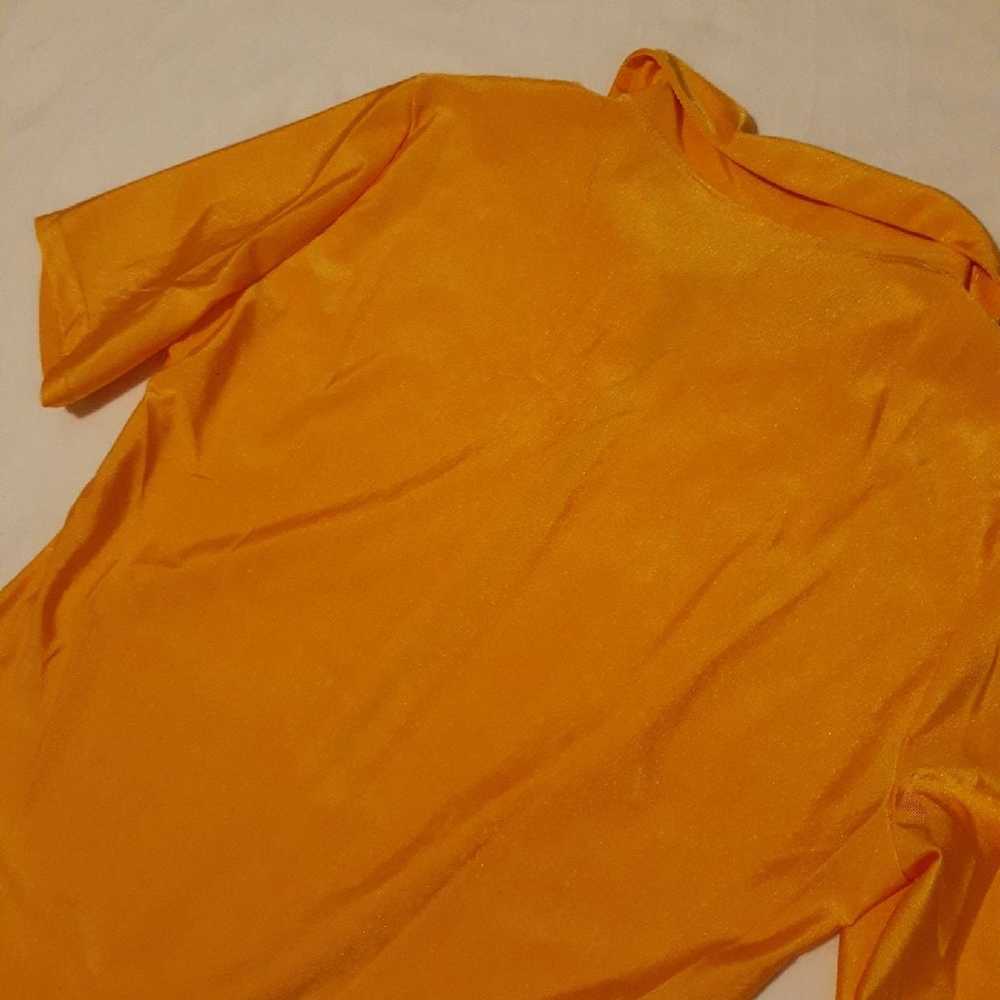 Bright Yellow Orange Ring Zip Bodysuit - image 11