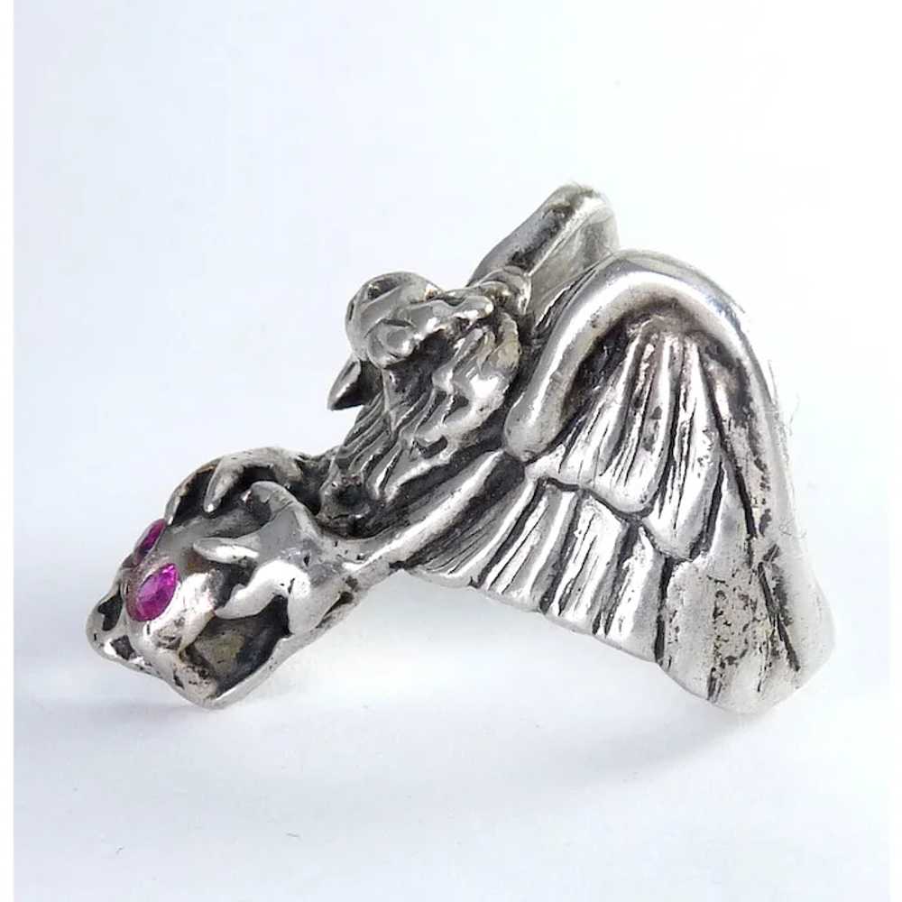 Vintage Sterling Silver Large Full Body Eagle Hol… - image 3