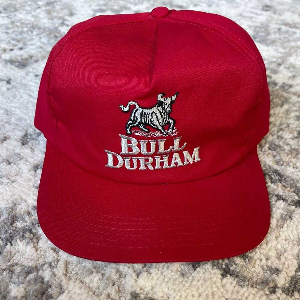 Vintage Bull Durham Embroidered Snapback Hat - image 1