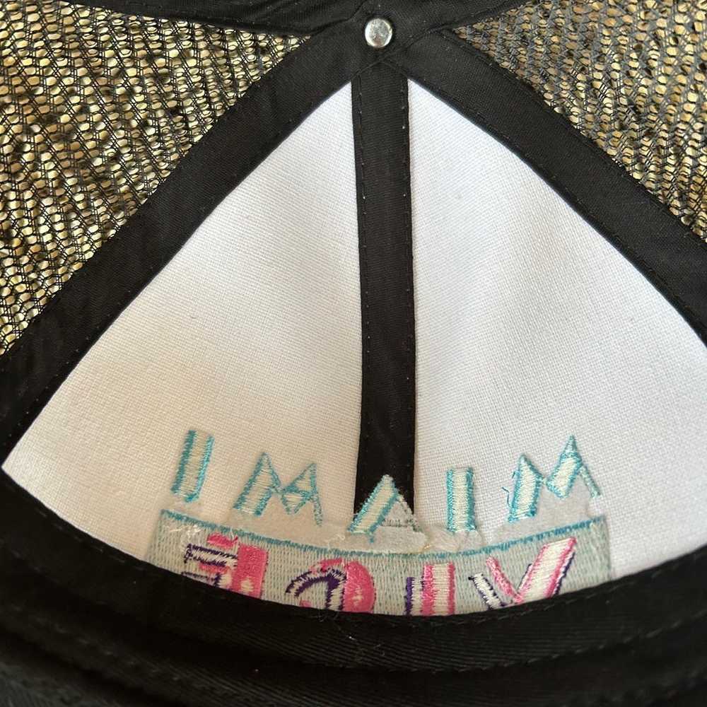 NEW Vintage MIami VIce Truckers Hat Cap Black Whi… - image 9