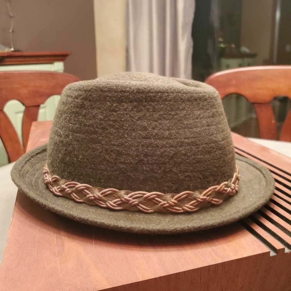 Vintage Feathered Fadora Hat - image 2