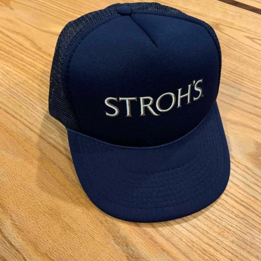 Vintage Stroh's Beer snapback hat - image 1