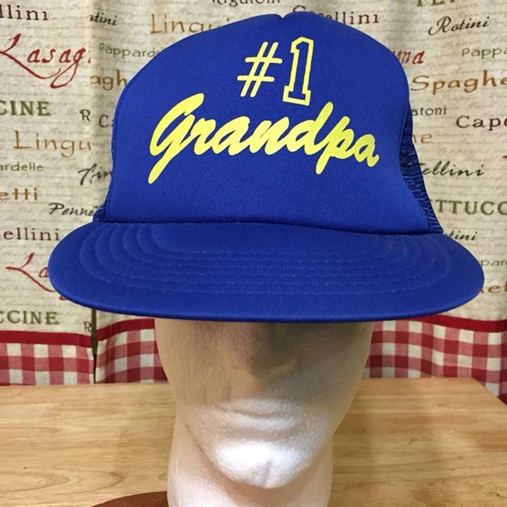 VTG #1 Grandpa SnapBack Trucker Hat Cap - image 1