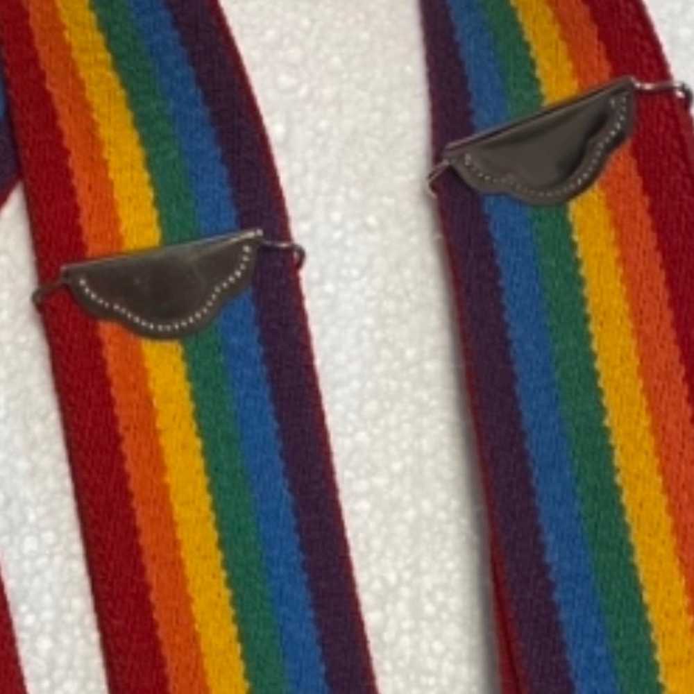 Vintage Rainbow Suspenders - image 2