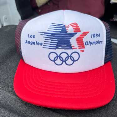 1984 los angeles Olympics trucker hat - image 1