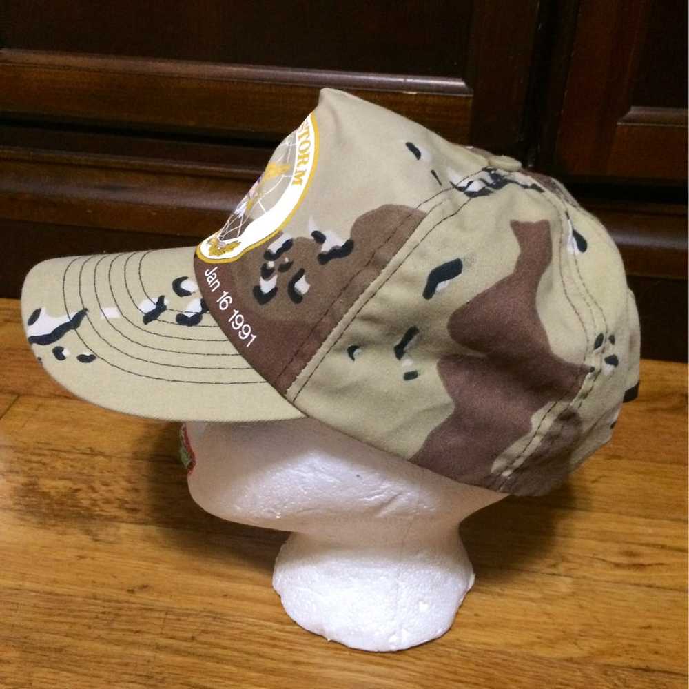 vintage camo desert storm hat OSFA - image 2