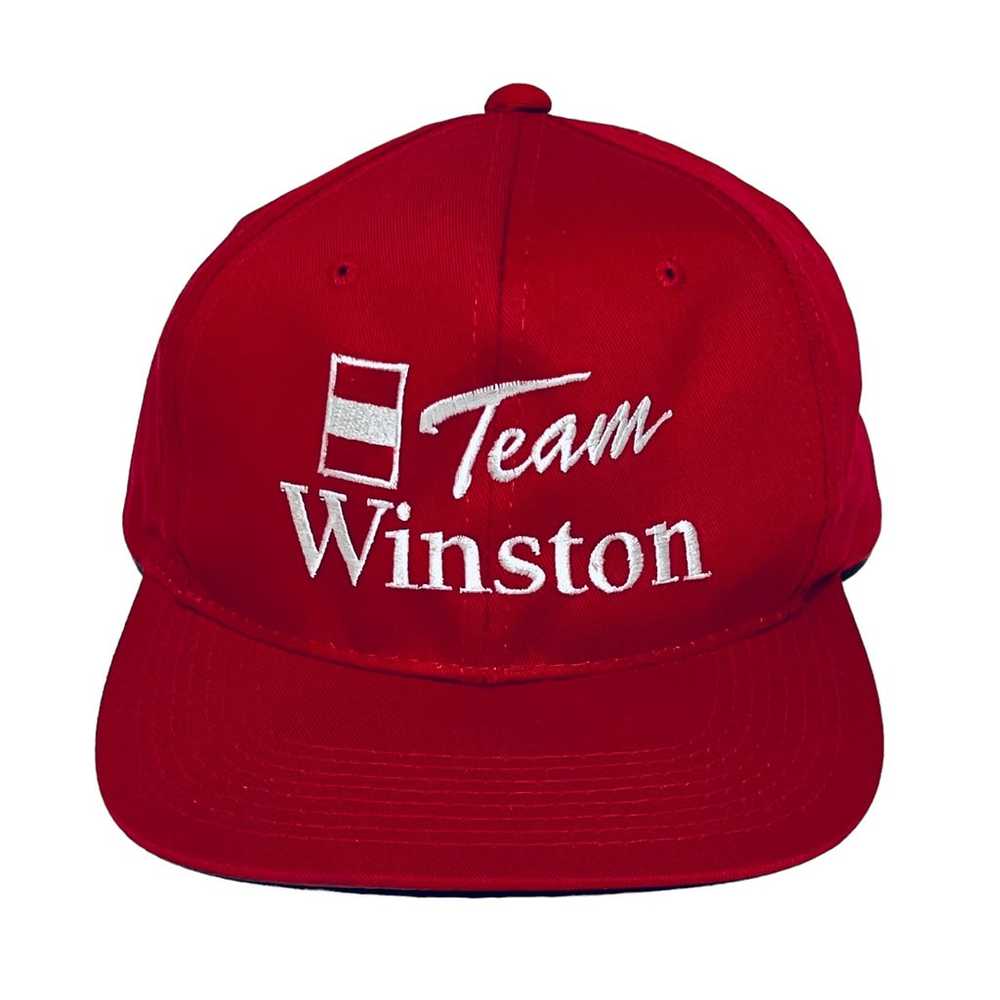 Vintage “Team Winston” YoungAn Hat - Red/White Sn… - image 1