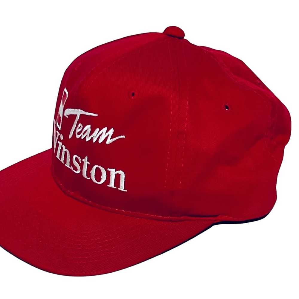 Vintage “Team Winston” YoungAn Hat - Red/White Sn… - image 2