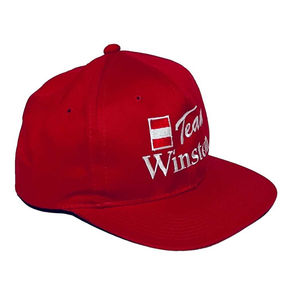 Vintage “Team Winston” YoungAn Hat - Red/White Sn… - image 6