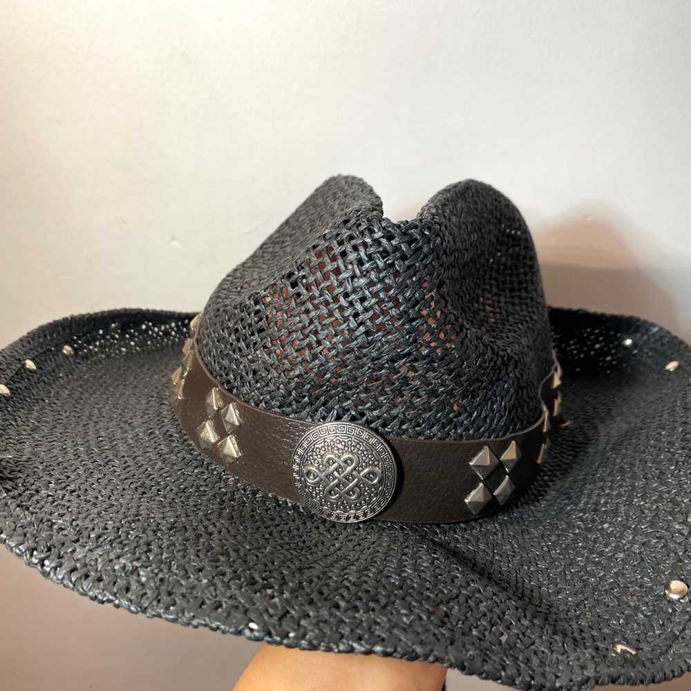 Vintage Rattan Cowboy Hat - image 2