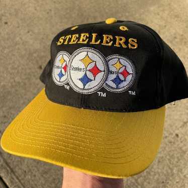 Vintage Pittsburgh Steelers NFL Team Snapback Hat… - image 1
