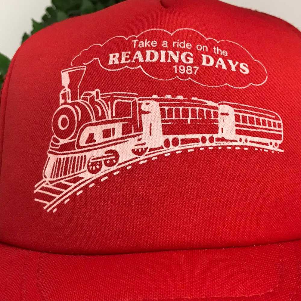 Vtg 1987 "READING DAYS" Trucker Hat - image 3