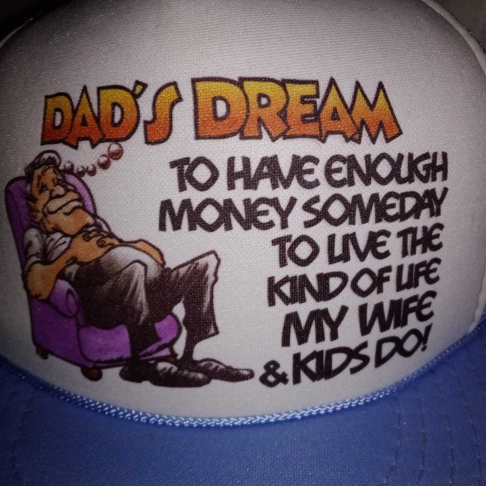 Vintage Dad's Dream Snapback Trucker Hat Adjustab… - image 2