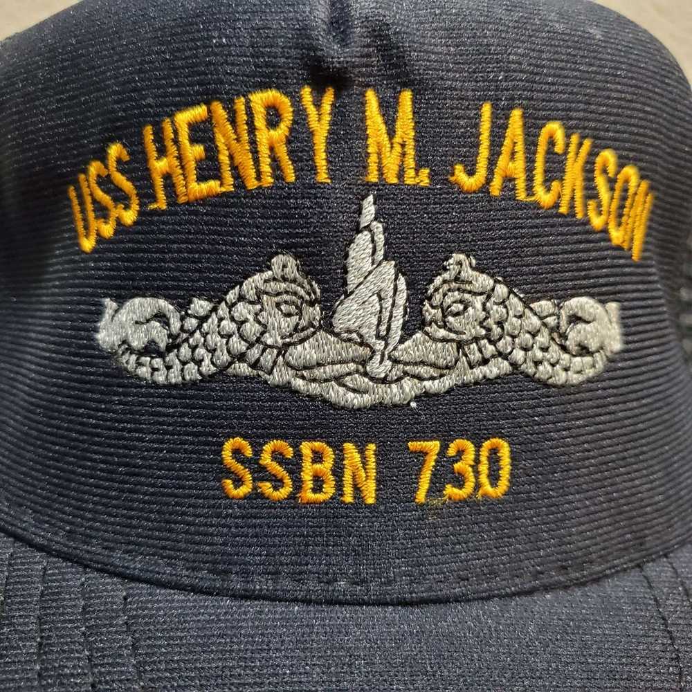 Vintage USS Henry M Jackson SSBN 730 Hat - image 2