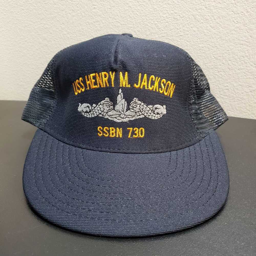 Vintage USS Henry M Jackson SSBN 730 Hat - image 6